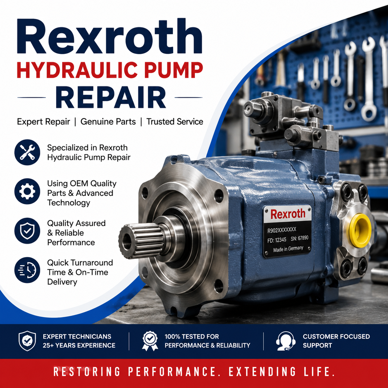 Rexroth Hydraulic Pump Repair in Indore